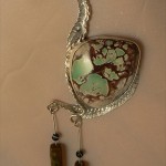 Native American inspired Variscite pendant