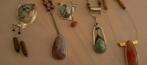 These are a few samples of the jewelry I make from stones found in Utah and beyond.